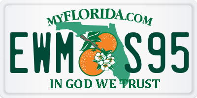 FL license plate EWMS95