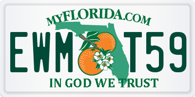 FL license plate EWMT59