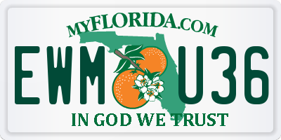 FL license plate EWMU36