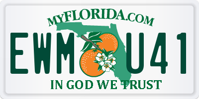 FL license plate EWMU41