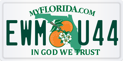 FL license plate EWMU44
