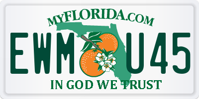 FL license plate EWMU45