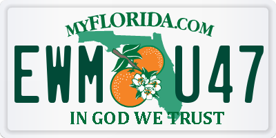 FL license plate EWMU47