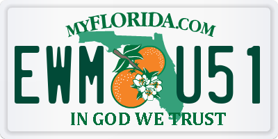 FL license plate EWMU51