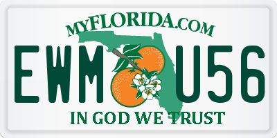 FL license plate EWMU56