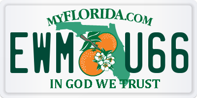 FL license plate EWMU66