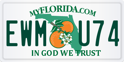FL license plate EWMU74