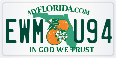 FL license plate EWMU94