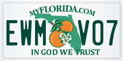 FL license plate EWMV07