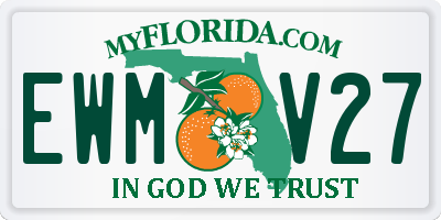 FL license plate EWMV27