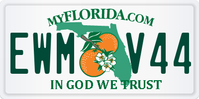 FL license plate EWMV44