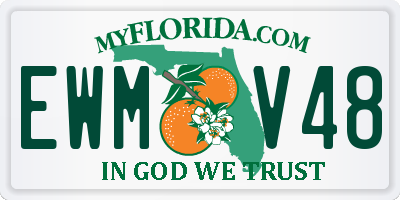 FL license plate EWMV48