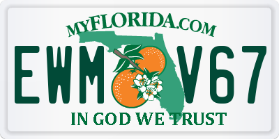 FL license plate EWMV67