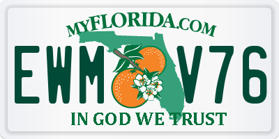 FL license plate EWMV76