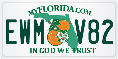 FL license plate EWMV82