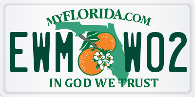 FL license plate EWMW02