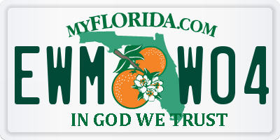 FL license plate EWMW04
