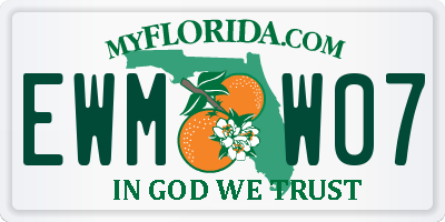 FL license plate EWMW07