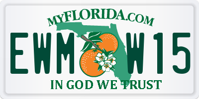 FL license plate EWMW15