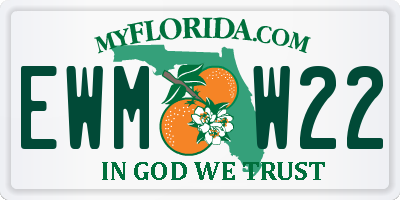 FL license plate EWMW22