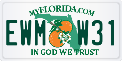 FL license plate EWMW31