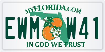 FL license plate EWMW41