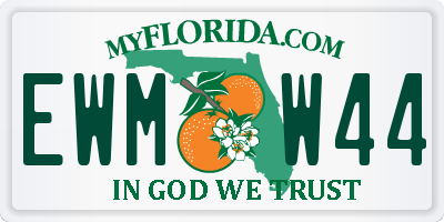 FL license plate EWMW44