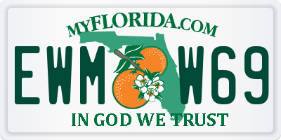 FL license plate EWMW69