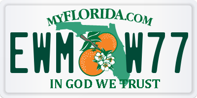FL license plate EWMW77