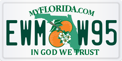 FL license plate EWMW95
