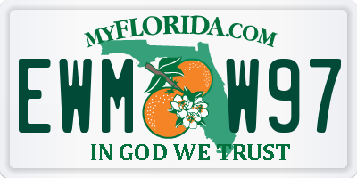 FL license plate EWMW97