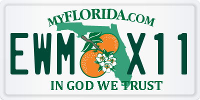 FL license plate EWMX11