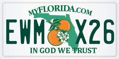 FL license plate EWMX26