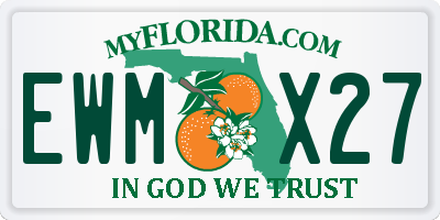 FL license plate EWMX27