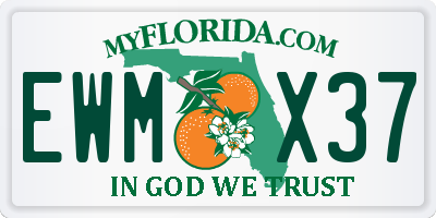 FL license plate EWMX37