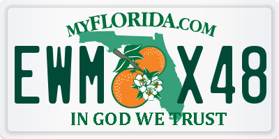 FL license plate EWMX48