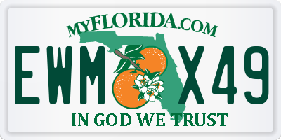 FL license plate EWMX49