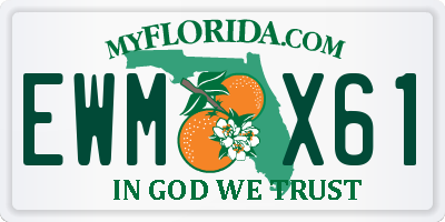 FL license plate EWMX61