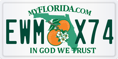 FL license plate EWMX74