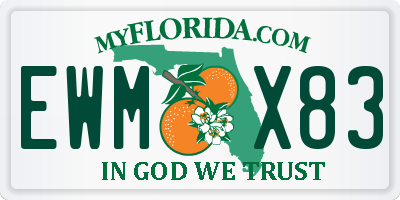 FL license plate EWMX83