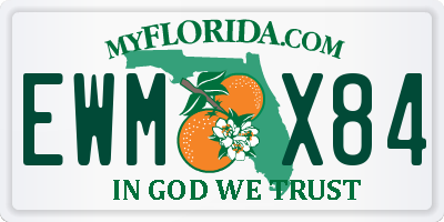 FL license plate EWMX84