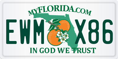 FL license plate EWMX86