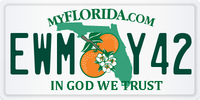 FL license plate EWMY42