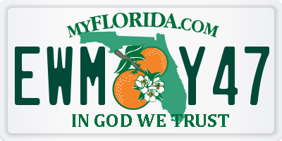 FL license plate EWMY47
