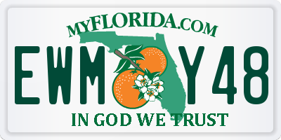 FL license plate EWMY48