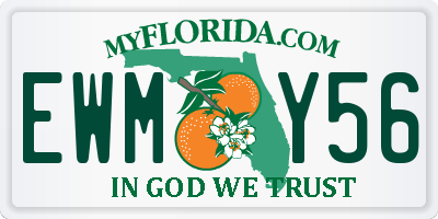 FL license plate EWMY56