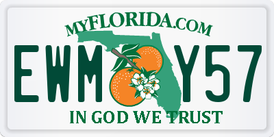 FL license plate EWMY57