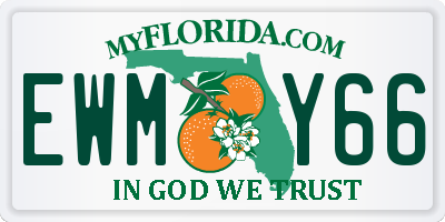 FL license plate EWMY66