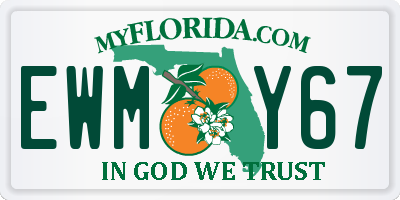 FL license plate EWMY67