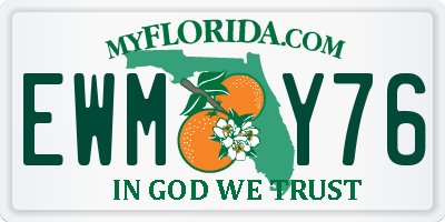 FL license plate EWMY76